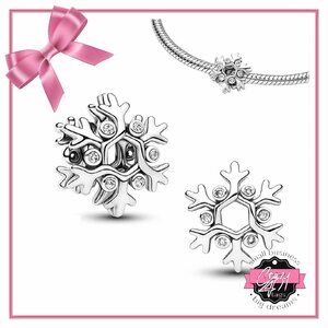 Silver Snowflake Charm